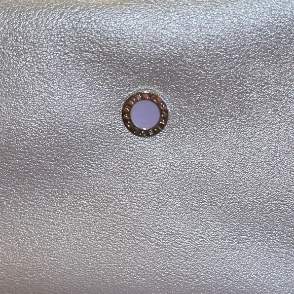 BVLGARI travel cosmetic bag silver NWOT designer case small size - Picture 5 of 11